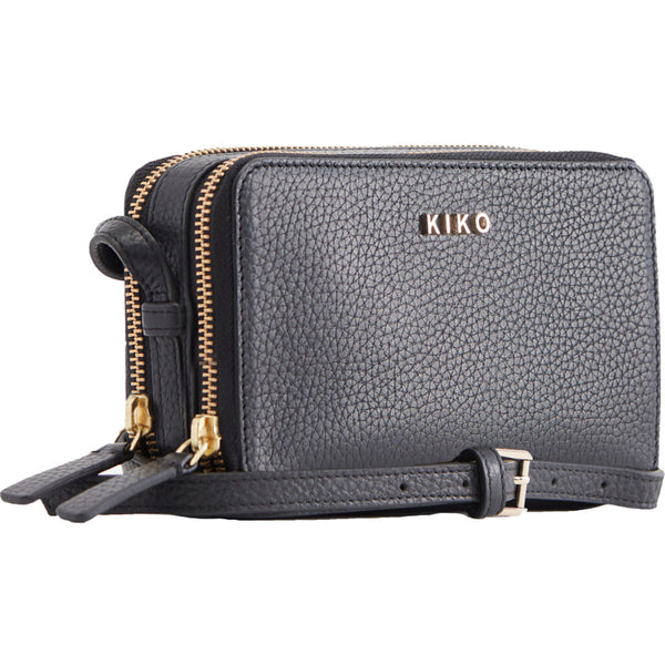 Kiko Leather Zip Around Crossbody Pebble