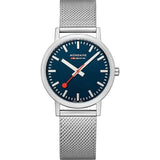 Mondaine Classic 36 mm Watch Stainless Steel Brushed