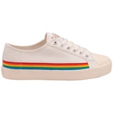 Gola Ladies Coaster Rainbow Drop Sneaker | Off White/Multi