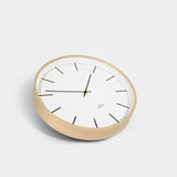 Huygens Wood45 Wall Clock | White