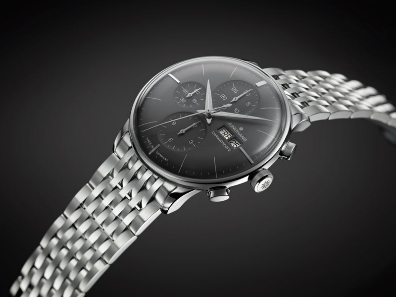 Junghans Meister Chronoscope Automatic 41MM Watch | Sapphire Crystal Glass