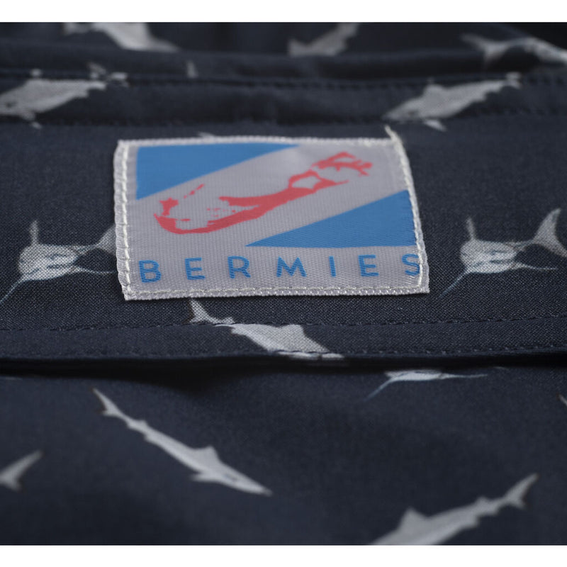 Bermies Sharks Classic Swim Trunk | Navy