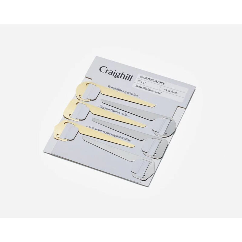 Craighill Stainless Steel Page Indicators | Set of 6
