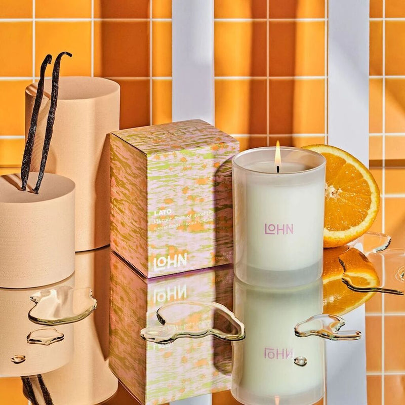 Lohn Mini Candle | Lato | Notes of Lemon, Bergamont, and Hibiscus | 3 oz