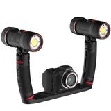 SeaLife Sea Dragon Duo 6000F Set | 2x 3000F Auto light/2x Grips/Dual Tray/Duo Case