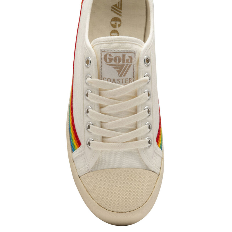 Gola Ladies Coaster Rainbow Drop Sneaker | Off White/Multi