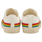 Gola Ladies Coaster Rainbow Drop Sneaker | Off White/Multi