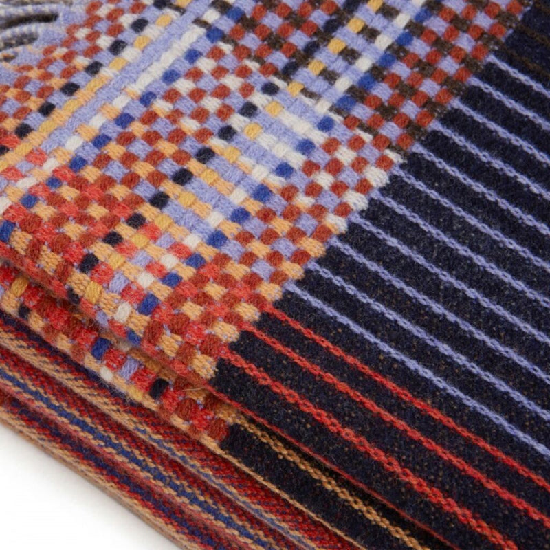 Wallace Sewell Calvert Lambswool Pinstripe Throw | Small