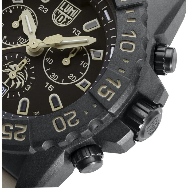 Luminox Navy SEAL Foundation Military Watch, 45 mm | Black | Sand | 20ATM