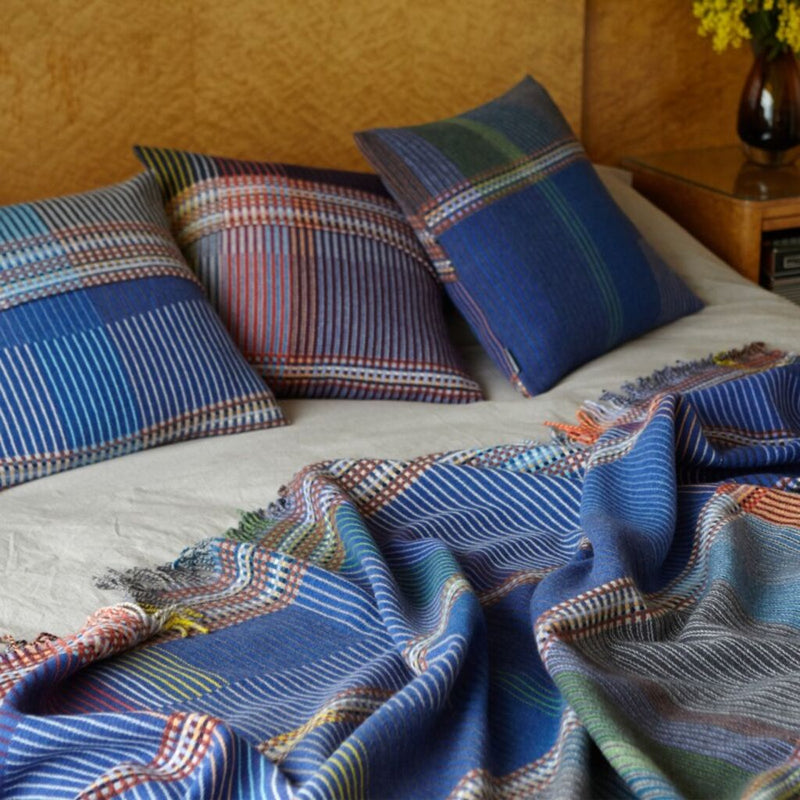 Wallace Sewell Calvert Lambswool Pinstripe Throw | Small