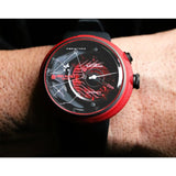 The Electricianz The Red Alert-Edition Men Watch | 46-47mm | Red and Black Dial
