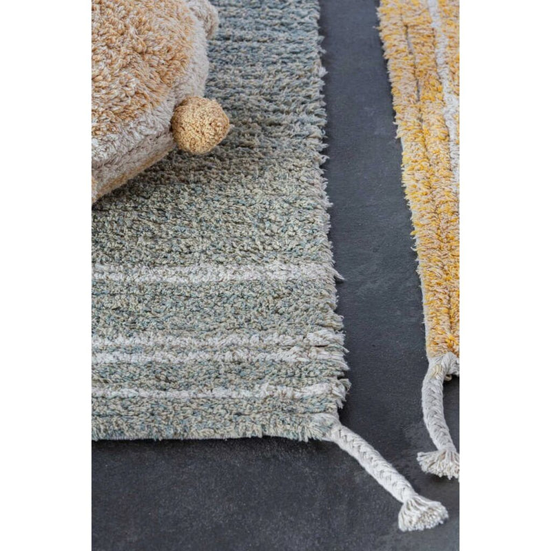 Lorena Canals Reversible Washable Rug Twin | Vintage Blue