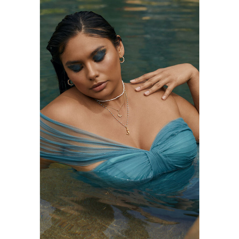 Awe Inspired Mermaid Charm Necklace | Standard Cable Chain