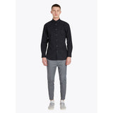 Zanerobe 7FT Long Sleeve Shirt | Black Denim