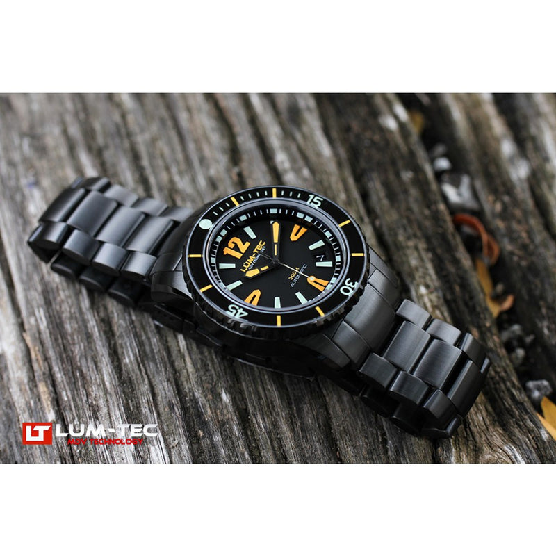 Lum-Tec 300M-3 Watch | Black PVD Strap