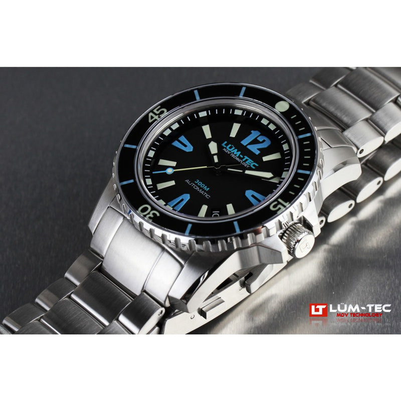 Lum-Tec 300M-4 Watch | Steel Strap