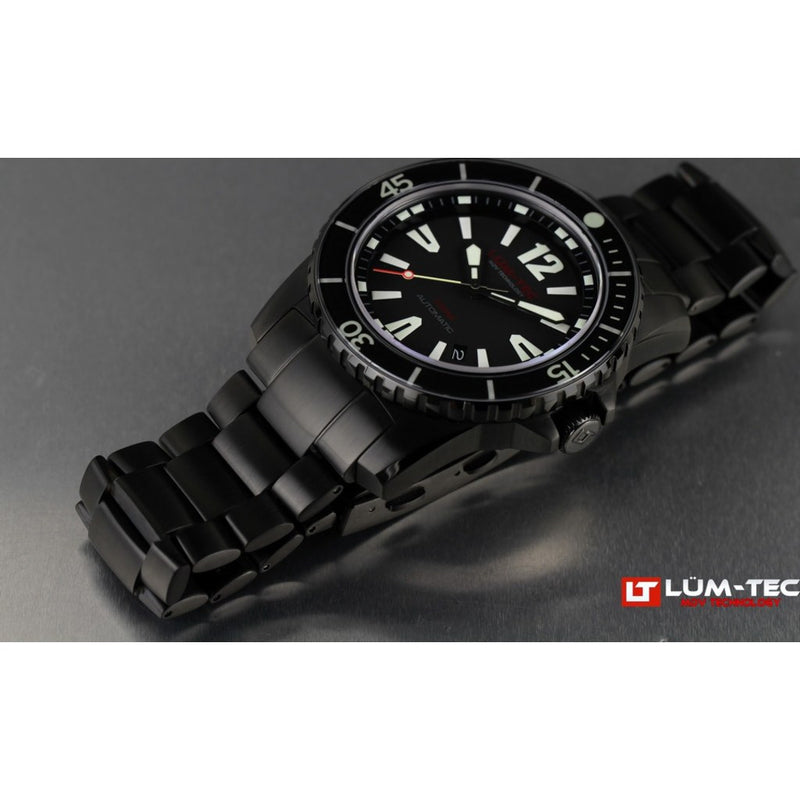 Lum-Tec 300M-2 Watch | Black PVD Strap