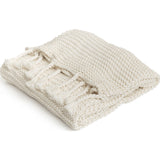 Zestt Comfy Knit Organic Cotton Throw | White