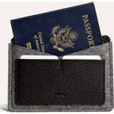Kiko Leather Passport Holder | Black 302