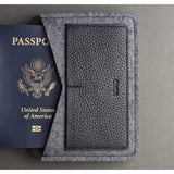 Kiko Leather Passport Holder | Black 302