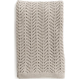 Zestt Boho Organic Knit Throw | Light Grey