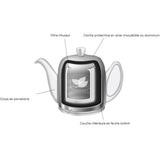 Degrenne SALAM Teapot | Monochrome White 6 cups