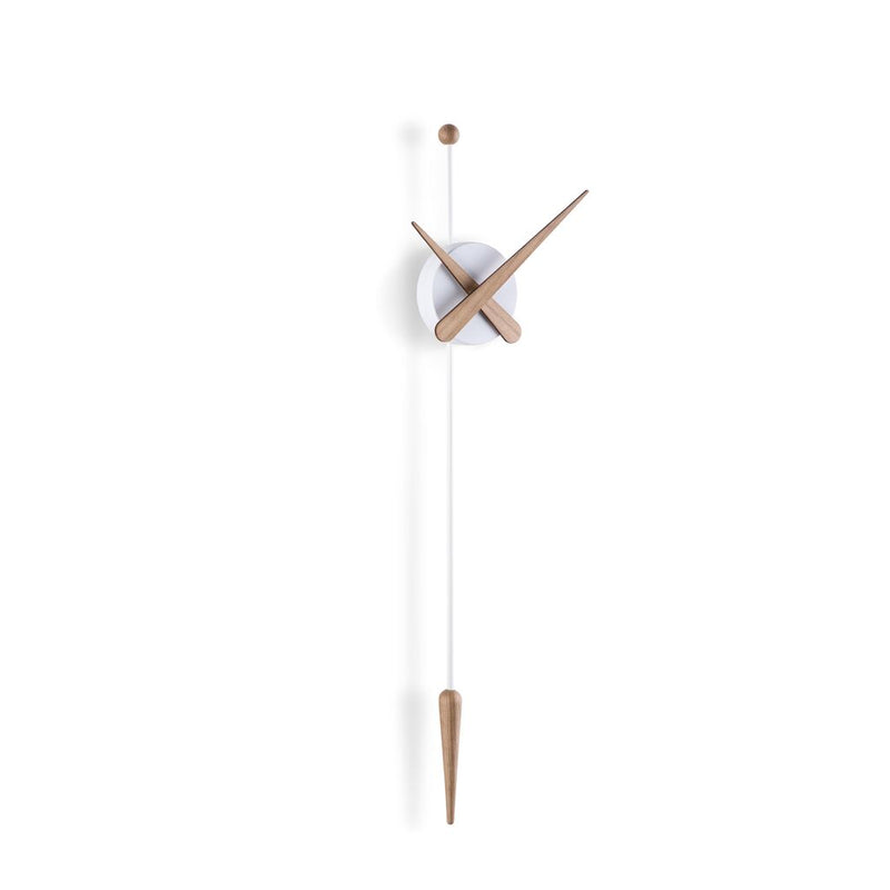 Nomon Punta Wall Clock | Oak finish/Glassfibre/Polystyrene