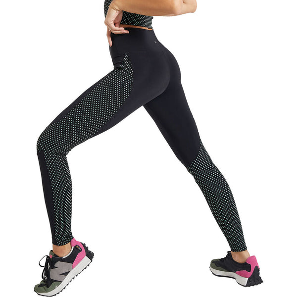 Koral Harlow Galaxi High Rise Legging - Black/Neptune Green