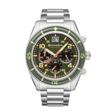 Spinnaker Fleuss Chrono SP-5085-22 Quartz Watch | Green Steel
