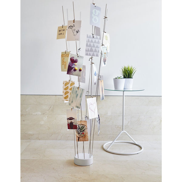 Umbra Fotofan Freestand Photo Display | Chrome/White 315501-153