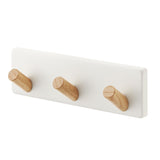 Yamazaki Tosca Magnet Wooden Peg Rack | White