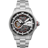 AVI-8 Hawker Hunter AV-4078-22 Avon Diables Rouges Japanese Automatic Watch | Stainless Steel/Black