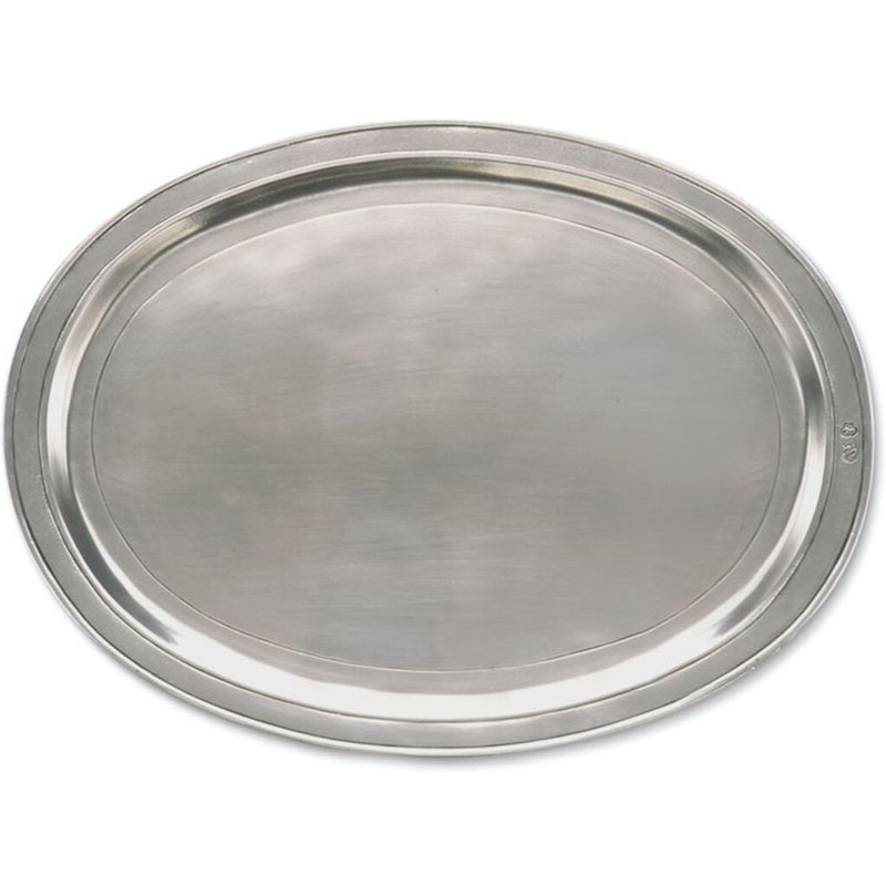 Match Pewter Oval Incised Tray