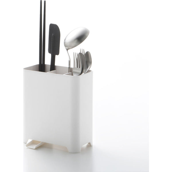 Yamazaki Aqua Utensil Holder | White