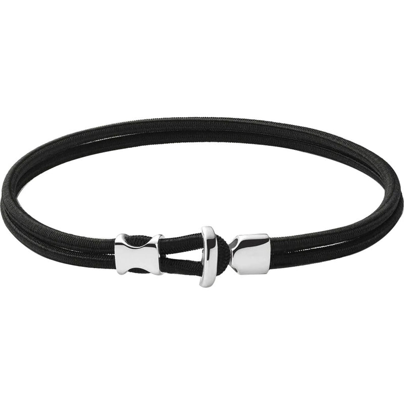 Miansai Mens Orson Loop Bungee Rope Bracelet | Sterling Silver