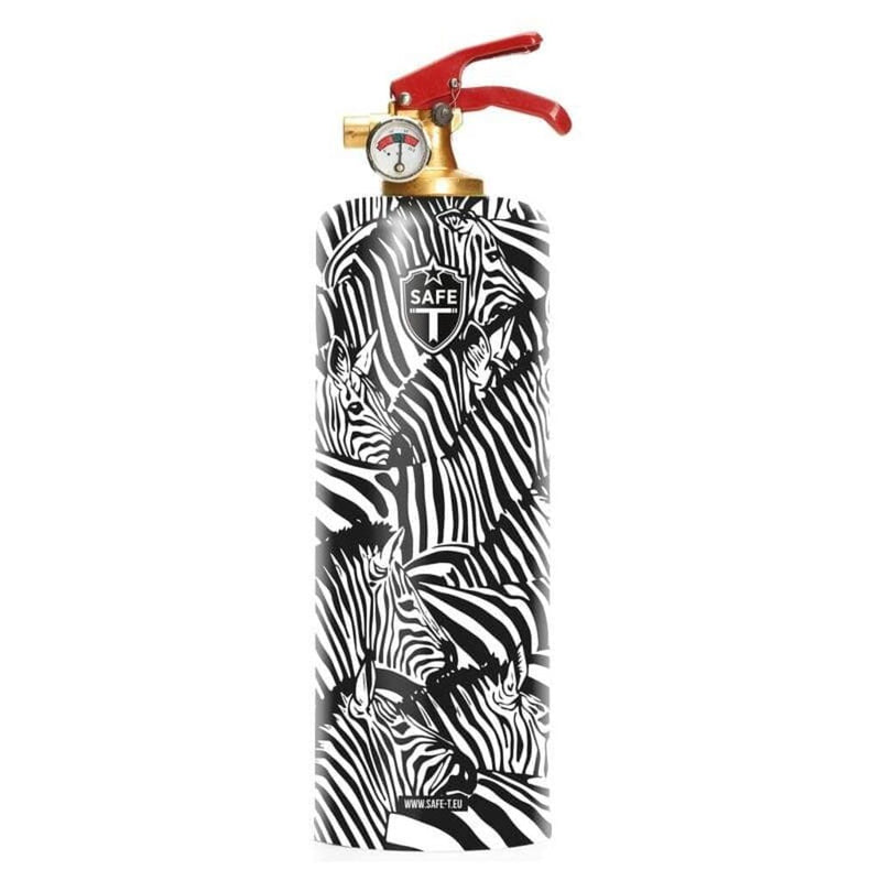 Safe-T Designer Fire Extinguisher | Animals - Zebra
