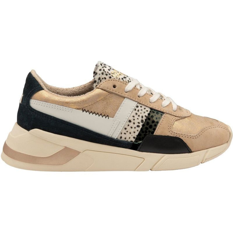 Gola Women's Eclipse Mode Trainers Sneakers | Gold/Cheetah/Multi