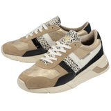 Gola Women's Eclipse Mode Trainers Sneakers | Gold/Cheetah/Multi