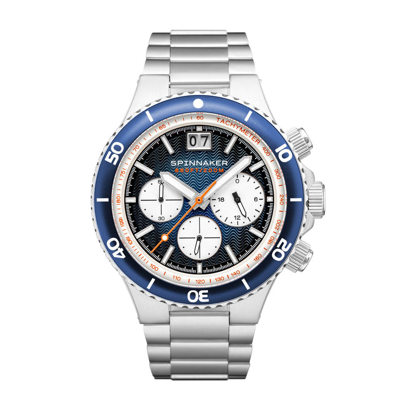 Spinnaker Hydrofoil Chrono SP-5086-22 Quartz Watch | Blue/Steel