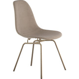 NyeKoncept Mid Century Classroom Side Chair | Light Sand/Brass 331001CL2