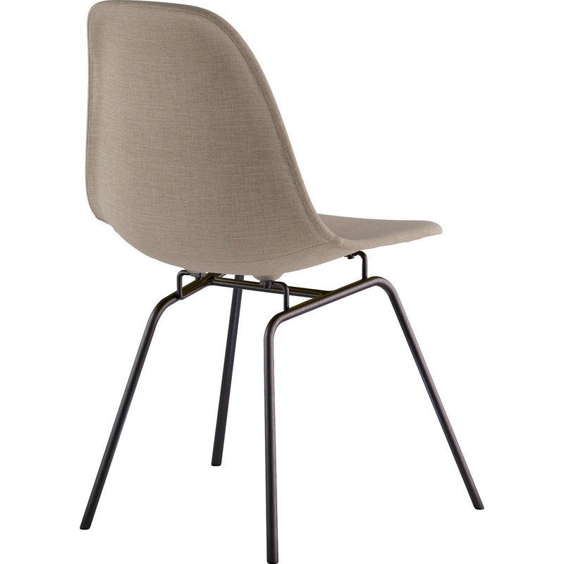 NyeKoncept Mid Century Classroom Side Chair | Light Sand/Gunmetal 331001CL3