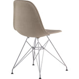 NyeKoncept Mid Century Eiffel Side Chair | Light Sand/Nickel 331001EM1