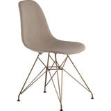 NyeKoncept Mid Century Eiffel Side Chair | Light Sand/Brass 331001EM2