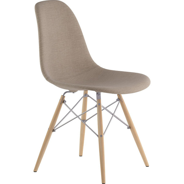 NyeKoncept Mid Century Dowel Side Chair | Light Sand/Nickel 331001EW1