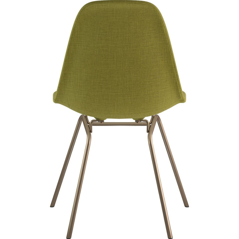 NyeKoncept Mid Century Classroom Side Chair | Avocado Green/Brass 331002CL2