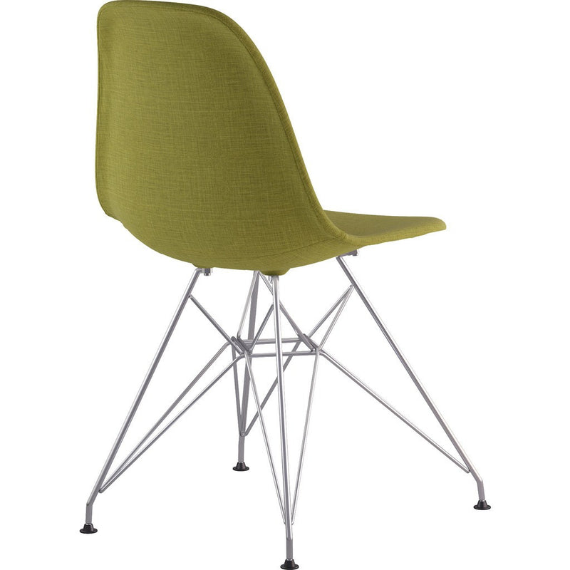 NyeKoncept Mid Century Eiffel Side Chair | Avocado Green/Nickel 331002EM1