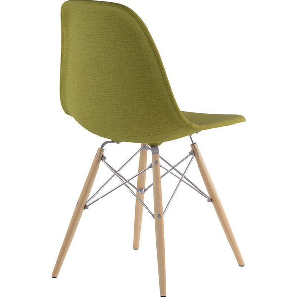 NyeKoncept Mid Century Dowel Side Chair | Avocado Green/Nickel 331002EW1
