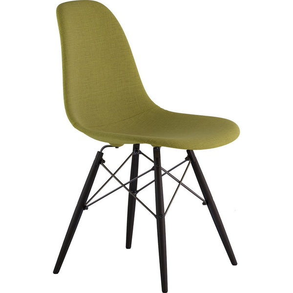 NyeKoncept Mid Century Dowel Side Chair | Avocado Green/Gunmetal 331002EW3