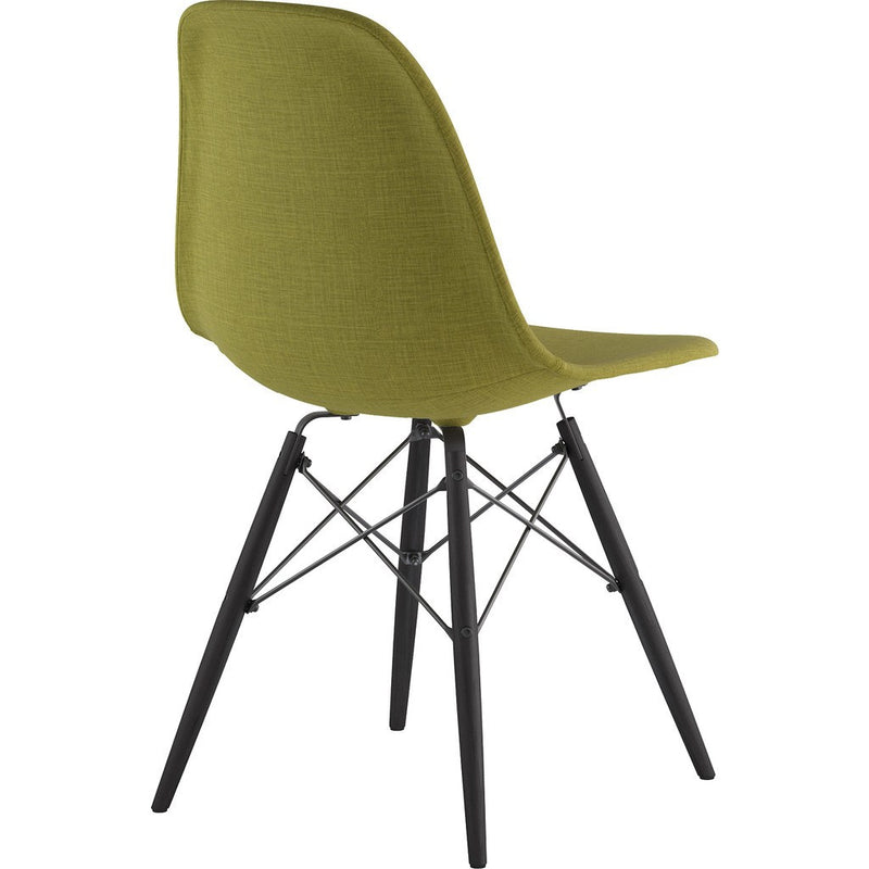 NyeKoncept Mid Century Dowel Side Chair | Avocado Green/Gunmetal 331002EW3
