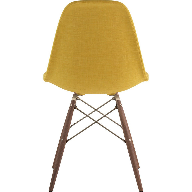 NyeKoncept Mid Century Dowel Side Chair | Papaya Yellow/Brass 331003EW2